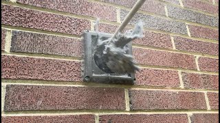 Buckle Up BUTTERCUP Cleaning a DRYER VENT almetaldryervent satisfying fyp asmr viral [upl. by Olimreh]