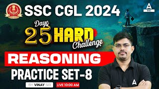 SSC CGL 2024  SSC CGL Reasoning Classes By Vinay Tiwari  CGL Reasoning Practice Set 8 [upl. by Stu]