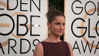 Sarah Paulson and Amanda Peet Fashion  Golden Globes 2017 [upl. by Erdnaet]