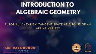 Tutorial 10  Zariski Tangent Space at a Point of an Affine Variety [upl. by Flanna201]