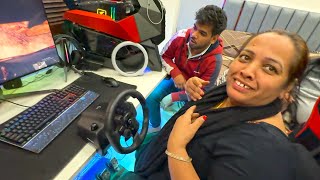 Mummy gaming kar rahi 🥰 monster pc [upl. by Ailec322]