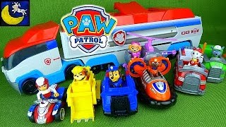 Paw Patrol Toys Paw Patroller Bus with Everest Ryder Zooma Chase Marshall Rubble Skye Pup Toys [upl. by Niemad]