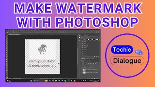 How To Make Watermark With Photoshop [upl. by Cogswell]