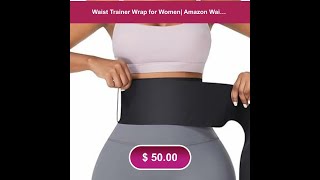 Waist Trainer Wrap for Women Amazon Waist Wrap Shorts [upl. by Ecyrb]