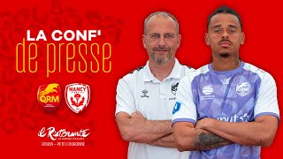 La conf de presse J9  QRM  AS Nancy Lorraine David Carré amp Kayne Bonnevie 🎙️ [upl. by Petr88]