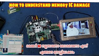 LED TV power ok not working How to understand memory IC damageMemory ICrt 809ftp vst59s pb813 [upl. by Jehovah]