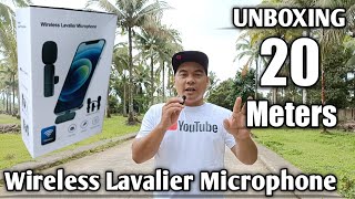 Wireless Lavalier Microphone quotUNBOXINGquot for Android Phone Type C and iPhone  By Richard Cabile [upl. by Shoemaker]