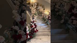 stairs flower arrangements [upl. by Hanson351]