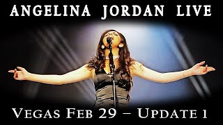 ANGELINA JORDAN concert VEGAS ARE YOU GOING  Elvis Suspicious Minds FEB 29 Westgate Resort [upl. by Killarney240]