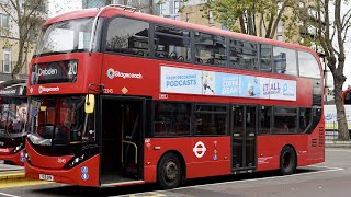 London Bus Route 20  Walthamstow to Debden  Subtitles [upl. by Aiet79]