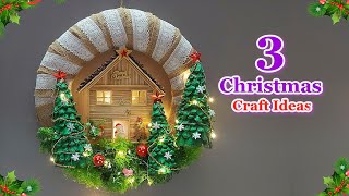 3 Economical Christmas decoration idea with Plastic Bottle DIY low Budget Christmas craft idea🎄116 [upl. by Eitsirhc]