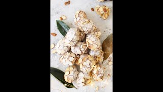 Ricciarelli Italian Almond Cookies [upl. by Ainegul]