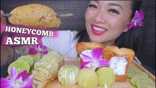 ASMR RAW HONEYCOMB  FRESH LIME  HONEY BUTTER TOAST RELAXING EATING SOUNDS NO TALKING  SASASMR [upl. by Adoc]