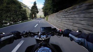 Col de la Forclaz  Lac dEmosson  Ride Motorcycle with Music  POV Yamaha FZ6 [upl. by Haissi9]