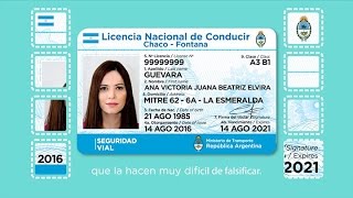 Presentaron la nueva Licencia Nacional de Conducir [upl. by Morganne]