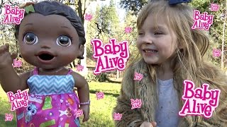 BABY ALIVE stays HOME with MOMMY The Lilly and Mommy show The Toytastic Sisters [upl. by Analahs]