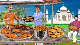 Agra Famous Desi Ghee Tikki Famous Aloo Tikki Indian Street Food Hindi Kahani Hindi Moral Stories [upl. by Elocim527]