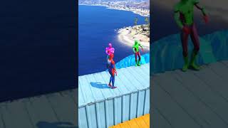 Gta 5 Epic Water Ragdolls l Spiderman Vs Spidermans 170 JumpsFailsshorts shortsviral [upl. by Rennoc]