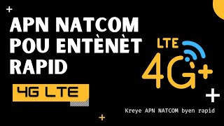 Kòman Kreye APN NATCOM pou entènèt Rapid [upl. by Leehar]