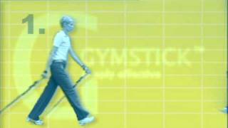 Gymstick Nordic Walking technique [upl. by Wilhide509]