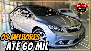 5 MELHORES CARROS até 60 MIL  BARATOS de manter🔥 [upl. by Rimma478]