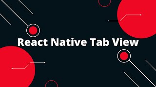 React Native Tab View [upl. by Seamus295]