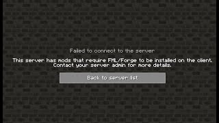 5 Ways To Fix Error This server has mods that require FMLForge to be installed on Minecraft [upl. by Bernie]