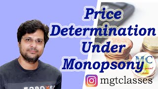 Price Determination Under Monopsony in Hindi [upl. by Rik]