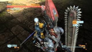 METAL GEAR RISING Wolf BOSS Fight Revengeance FAST KILL 30 secs [upl. by Inalial]