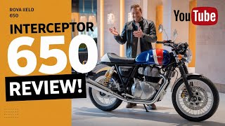 Royal Enfield Interceptor 650 Review The Perfect Blend of Retro and Modern Performance [upl. by Asirehc512]