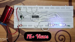 LED Chaser Light using CD4017 and NE555 IC  LED Chaser [upl. by Melvena]