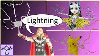 How to Make Lightning Electricity Effect for Action Figures amp Toys [upl. by Chadabe]