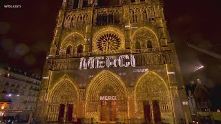 Notre Dame reopens bells ring for first time since 2019 fire [upl. by Nonrev997]