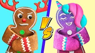 9 IDÉES AMUSANTES DE FRIANDISES DE NOËL  BONBONS DE NOËL DE LA LICORNE vs BONBONS DU RENNE [upl. by Ardnahc]