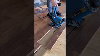 Nailing Hardwood hardwood floors tools floordesign synthwave nailer oak contractor [upl. by Goldner]