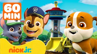 Rubble Joins the PAW Patrol w Marshall amp Chase  1 Hour Compilation  Rubble amp Crew [upl. by Oiramd]