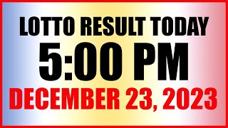 Lotto Result Today 5pm December 23 2023 Swertres Ez2 Pcso [upl. by Rasecoiluj]