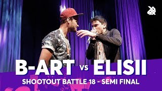 BART vs ELISII  Shootout Beatbox Battle 2018  SEMI FINAL [upl. by Anitnamaid]