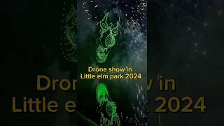 Drone show in little elm park 2024 dronelightshow droneshorts drone droneview littleelm texas [upl. by Cirdet]