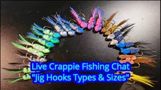 What You Need To Know About Crappie Jig Hooks and Sizes  Live Crappie Fishing Chat [upl. by Oleusnoc197]