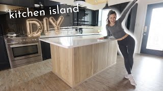 DIY Kitchen Island Build  Best Tips and Tricks for Easy Install amp Functional Design [upl. by Aiselad96]