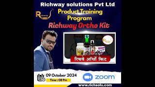 Product Training Program  Richway Ortho Kit  RichwaySolutions [upl. by Chester950]