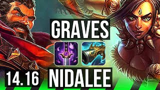 GRAVES vs NIDALEE JGL  807 Legendary  NA Grandmaster  1416 [upl. by Haliehs936]