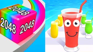 Jelly run the 2048 🆚 Juice run 🥤 Gameplay new updates Levels [upl. by Chuah]