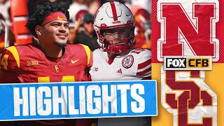 Nebraska Cornhuskers vs USC Trojans Highlights  FOX College Football [upl. by Leanahtan]