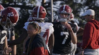 Highlights 5star QB Julian Sayin practices with Alabama at Rose Bowl [upl. by Blayne]