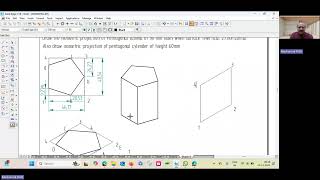 Isometric projection of Pentagonal Lamina [upl. by Ziom]