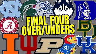 College Basketball OverUnders  How Long Until Certain Teams Make Their Next Final Four [upl. by Oniuqa]