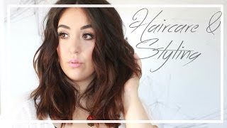 HAIRCARE ROUTINE amp HOW I STYLE MY HAIR I BEACHY WAVES I HAARROUTINE [upl. by Telford]