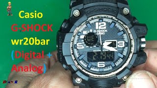 Casio GSHOCK wr20bar Digital  Analog Replacement CENTRAL Analog Block dipanirassek [upl. by Juliane]